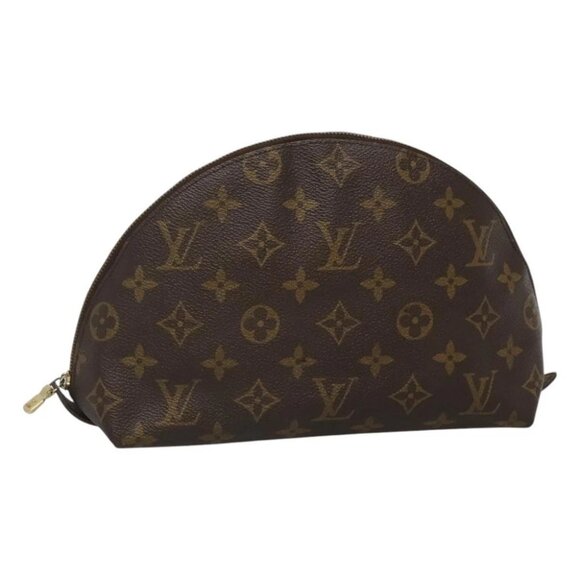 LOUIS VUITTON Monogram Trousse Demi Ronde Cosmetic Pouch - Picture 1 of 15